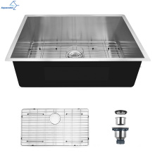 Aquacubic UPC Undermount Installation Rectangular Kitchen Sink Single Bowl Handmade Sink Modern 1.2mm/1.5mm 5 Years